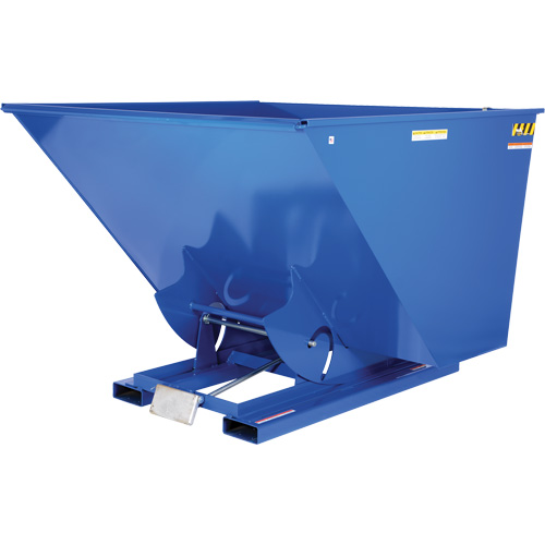 Self-Dumping Hopper, Steel, 2-1/2 cu.yd., Blue Groupe Belzile Dickner