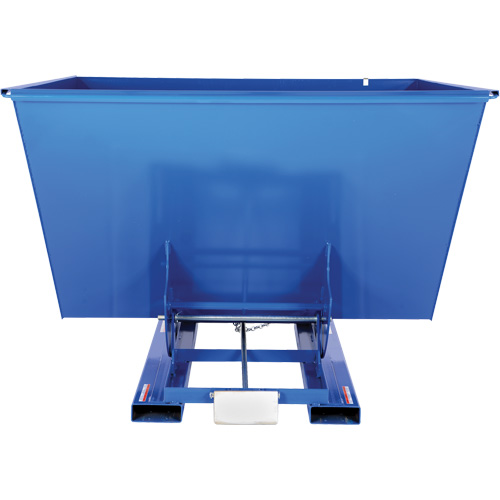 Self-Dumping Hopper, Steel, 2-1/2 cu.yd., Blue Groupe Belzile Dickner