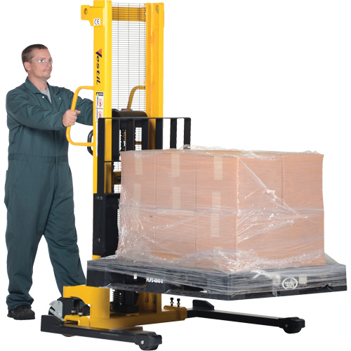 Gerbeur hydraulique manuel, Fonctionnement Pompe manuelle, Capacit&eacute; 2000 lb, Lev&eacute;e max 35" Groupe Belzile Dickner