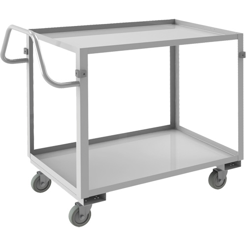 Industrial Grade Shelf Cart, 2 Tiers, 22-1/2" W x 36-1/2" H x 42-7/16" D, 600 lbs. Capacity Groupe Belzile Dickner