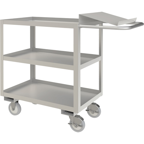 Industrial Grade Order Picking Cart, 39" H x 18-1/8" W x 45" D, 3 Shelves, 1200 lbs. Capacity Groupe Belzile Dickner