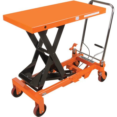 Table &eacute;l&eacute;vatrice &agrave; ciseaux hydraulique, 39-1/2" lo x 20" la, Acier, Capacit&eacute; 1650 lb Groupe Belzile Dickner