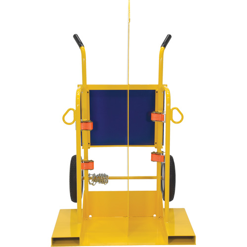 Chariot pour chalumeau et bouteille &agrave; gaz, Roues Rempli de mousse, Base de 24" la x 19-1/2" lo, 500 lb Groupe Belzile Dickner