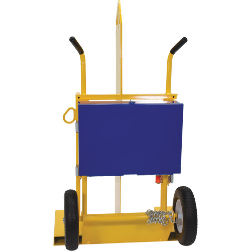 Chariot pour chalumeau et bouteille &agrave; gaz, Roues Rempli de mousse, Base de 24" la x 19-1/2" lo, 500 lb Groupe Belzile Dickner