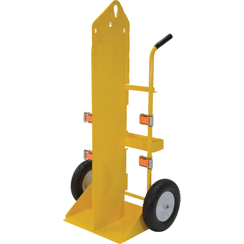 Welding Cylinder Torch Cart, Foam-Filled Wheels, 23-13/16" W x 22-13/16" L Base, 500 lbs. Groupe Belzile Dickner