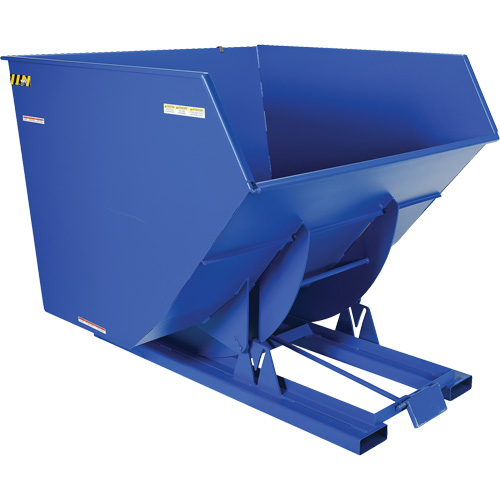 Self-Dumping Hopper, Steel, 4 cu.yd., Blue Groupe Belzile Dickner