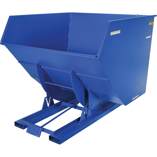 Self-Dumping Hopper, Steel, 4 cu.yd., Blue Groupe Belzile Dickner