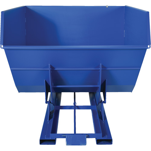 Self-Dumping Hopper, Steel, 4 cu.yd., Blue Groupe Belzile Dickner