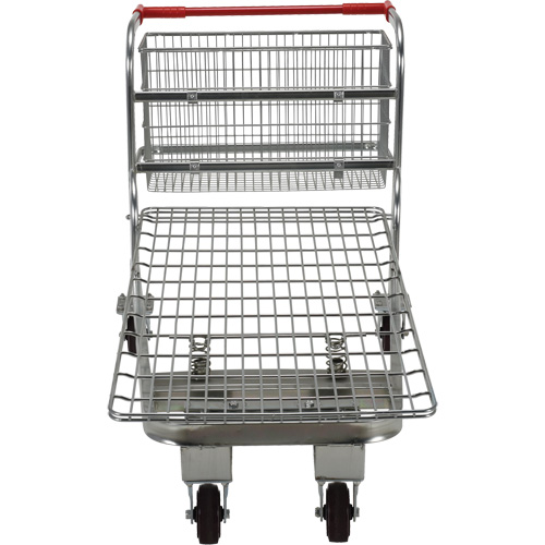 Nestable Wire Cart, Steel, 28-3/4" x 37-1/16" x 59-5/8", 275 lbs. Capacity Groupe Belzile Dickner
