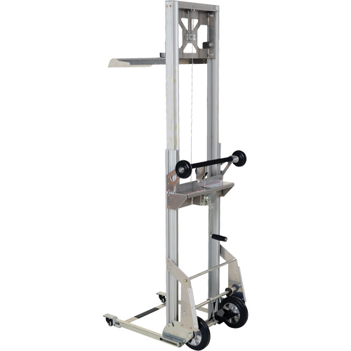 Portable Aluminum Load Lifter, Foot Pump Operated, 200 lbs. Capacity, 61" Max Lift Groupe Belzile Dickner
