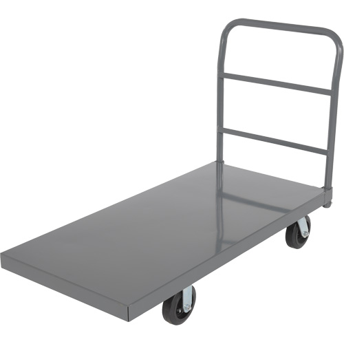 Chariot &agrave; plateforme, 48" lo x 24" la x Capacit&eacute; 2000 lb, Roues en Caoutchouc Groupe Belzile Dickner