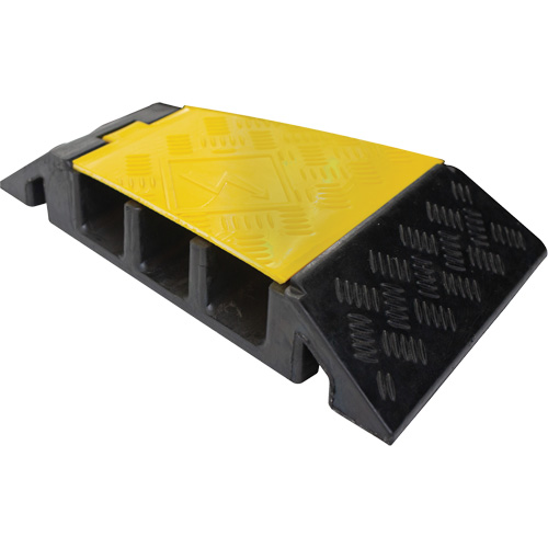 Powerhouse Heavy-Duty Left Turn Cable Protector, 3 Channels, 12" L x 19.75" W x 3" H Groupe Belzile Dickner