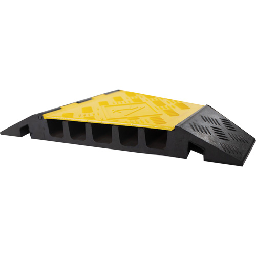 Protecteur de c&acirc;ble tourne-&agrave;-droite robuste Powerhouse, 5 canaux, 12" lo x 19,75" la x 2,25" h Groupe Belzile Dickner