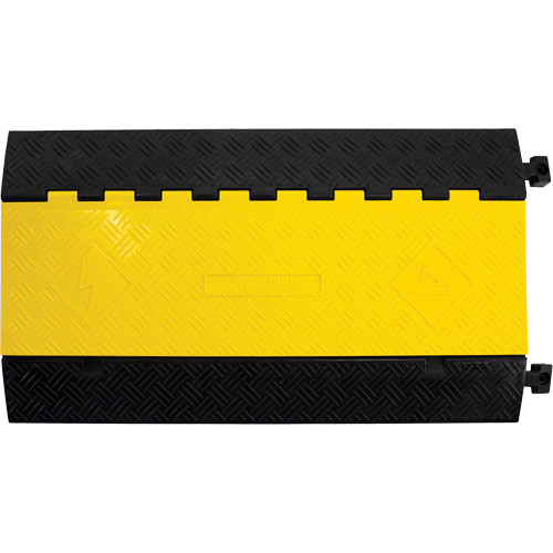 Powerhouse Medium-Duty Straight Cable Protector, 5 Channels, 36" L x 19.63" W x 2.25" H Groupe Belzile Dickner