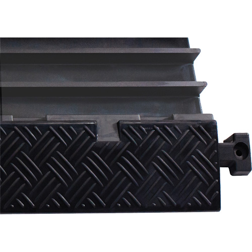 Powerhouse Medium-Duty Straight Cable Protector, 5 Channels, 36" L x 19.63" W x 2.25" H Groupe Belzile Dickner