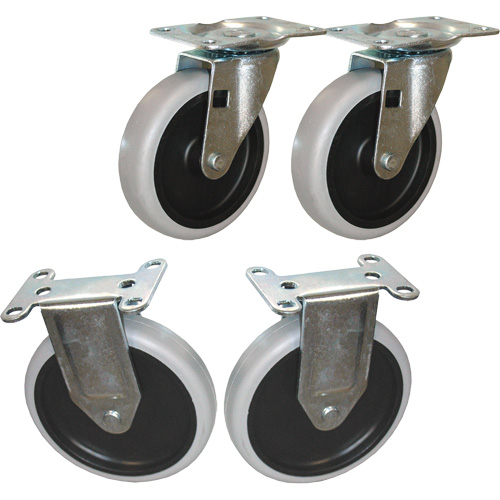Flat Shelf Cart Caster Kit Groupe Belzile Dickner