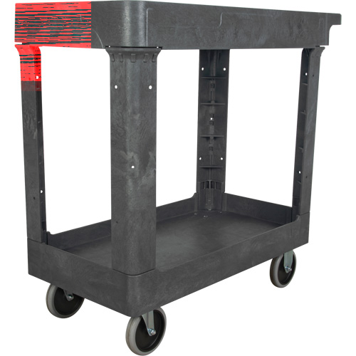 Utility Service Cart, 2 Tiers, 16-1/2" x 32-1/2" x 34-1/2", 550 lbs. Capacity Groupe Belzile Dickner