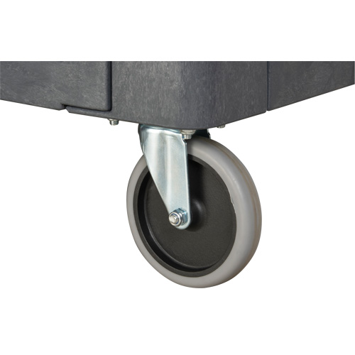 Chariot utilitaire pour l'entretien avec tablette plate, 2 tiers, 25-1/4" x 32-1/4" x 44", Capacit&eacute; 550 lb Groupe Belzile Dickner