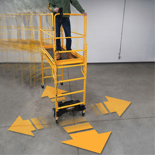 Syst&egrave;me de motorisation pour &eacute;chafaudage Climb-N-Go Groupe Belzile Dickner