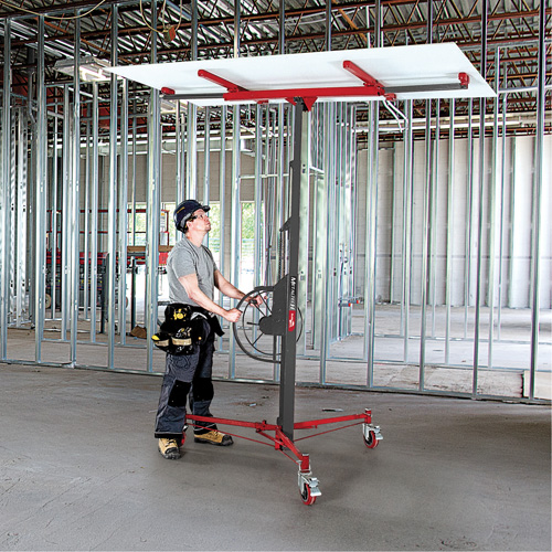 Buildman Drywall Panel Hoist Groupe Belzile Dickner