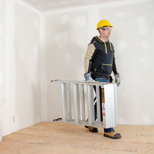 Portable Work-Stand Saw Horse, Aluminum Frame, 12-1/4" D x 48" H Groupe Belzile Dickner