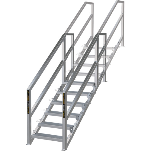 SmartStairs 6-10 Steps Modular Construction Stair System, 75" H Groupe Belzile Dickner