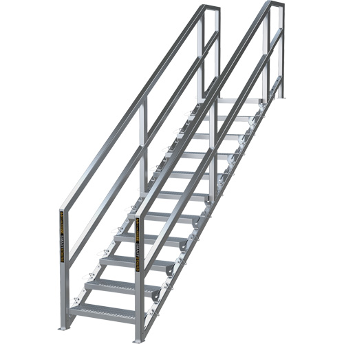 Syst&egrave;me d'escalier modulaire pour la construction de 11-16 marches SmartStairs, 120" ha Groupe Belzile Dickner