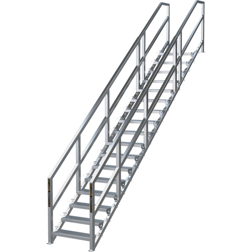 Syst&egrave;me d'escalier modulaire pour la construction de 17-21 marches SmartStairs, 157-1/2" ha Groupe Belzile Dickner