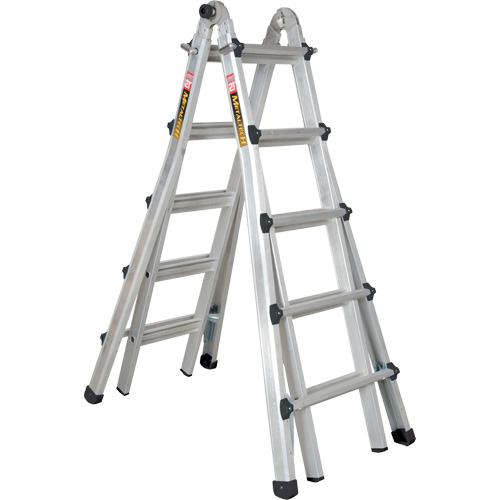 Telescoping Multi-Position Ladder, Aluminum, 300 lbs., CSA Grade 1A Groupe Belzile Dickner