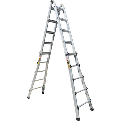Telescoping Multi-Position Ladder, Aluminum, 300 lbs., CSA Grade 1A Groupe Belzile Dickner