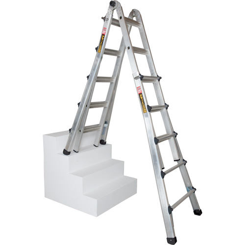 Telescoping Multi-Position Ladder, Aluminum, 300 lbs., CSA Grade 1A Groupe Belzile Dickner