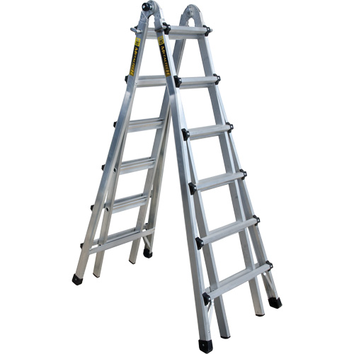 Telescoping Multi-Position Ladder, Aluminum, 300 lbs. Groupe Belzile Dickner
