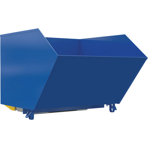 Light-Duty H-Style Bump & Dump Hopper, Steel, 1-1/2 cu.yd., Blue Groupe Belzile Dickner