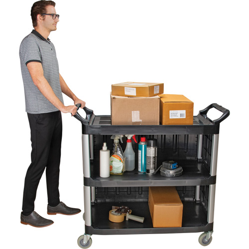 Chariot utilitaire, 3 tiers, 19-3/4" x 37-1/2" x 40-1/4", Capacit&eacute; 250 lb Groupe Belzile Dickner