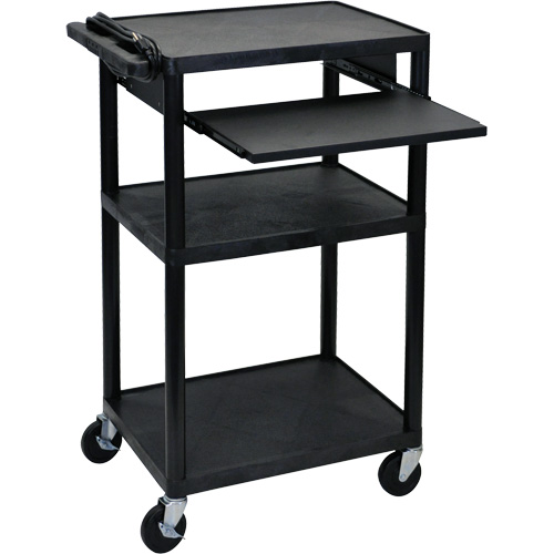 Chariot utilitaire &eacute;lectrique, 3 tiers, 24" x 42" x 18", Capacit&eacute; 300 lb Groupe Belzile Dickner