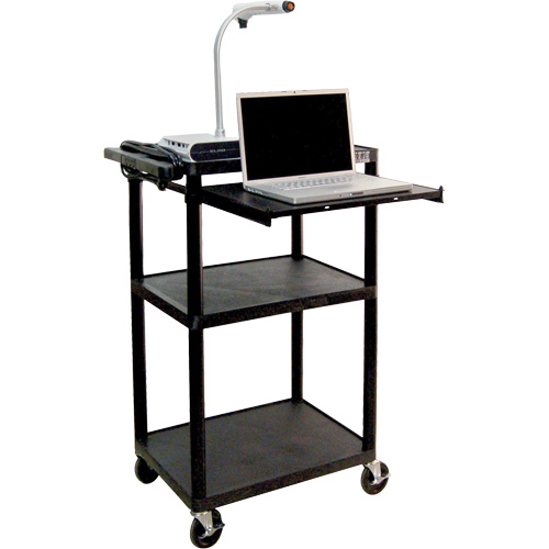 Chariot utilitaire &eacute;lectrique, 3 tiers, 24" x 42" x 18", Capacit&eacute; 300 lb Groupe Belzile Dickner