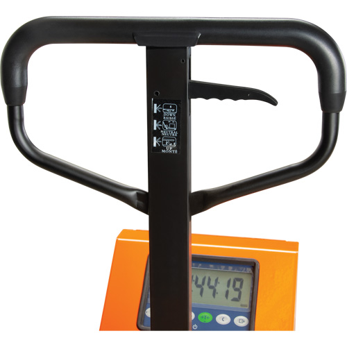 Transpalette &agrave; balance num&eacute;rique, 44,5" lo x 27,75" la, Capacit&eacute; de 4400 lb Groupe Belzile Dickner