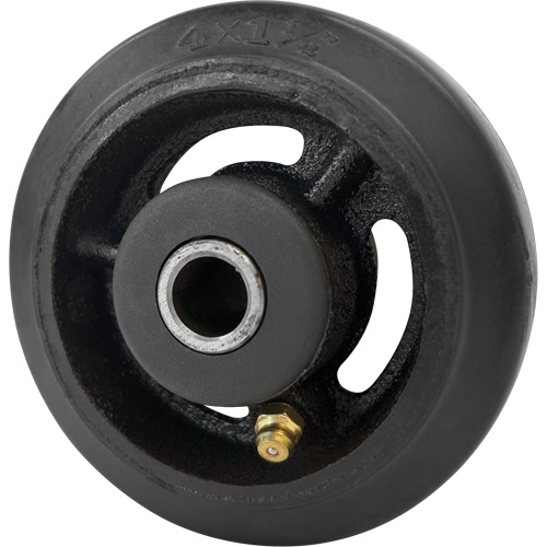 Mold-On Rubber Wheel, 4" (102 mm) Dia. x 1-1/2" (38 mm) W, 350 lbs. (158 kg.) Capacity Groupe Belzile Dickner