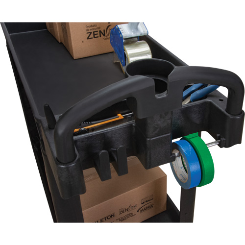 Chariot utilitaire, 2 tiers, 17-1/8" x 33-1/2" x 37-5/8", Capacit&eacute; 550 lb Groupe Belzile Dickner