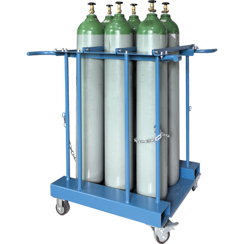 Support de rangement pour 6 cylindres pour chariot &eacute;l&eacute;vateur Groupe Belzile Dickner