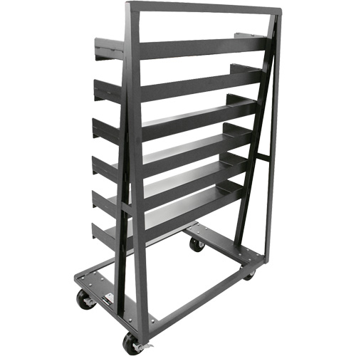 Single-Sided Heavy Duty A-Frame Cart with 6 Trays, 38" x 25" x 63", 2500 lbs. Capacity Groupe Belzile Dickner