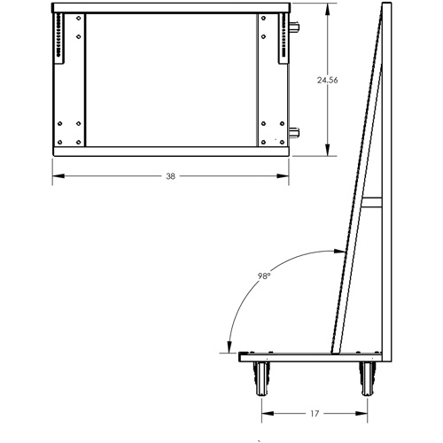 Single-Sided Heavy Duty A-Frame Cart with 6 Trays, 38" x 25" x 63", 2500 lbs. Capacity Groupe Belzile Dickner