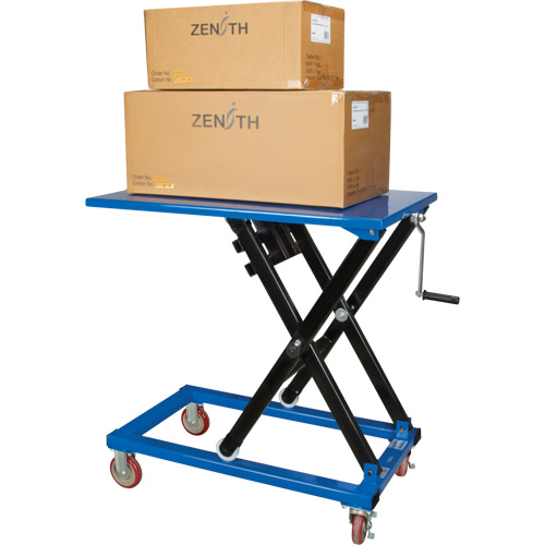 Manual Scissor Lift Table, 37-3/8" L x 23-5/8" W, Steel, 660 lbs. Capacity Groupe Belzile Dickner