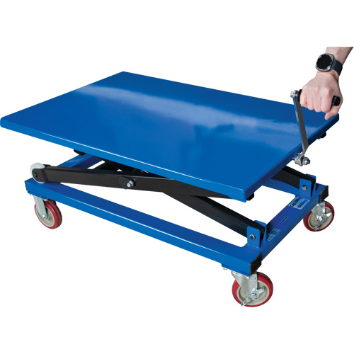 Manual Scissor Lift Table, 37-3/8" L x 23-5/8" W, Steel, 660 lbs. Capacity Groupe Belzile Dickner
