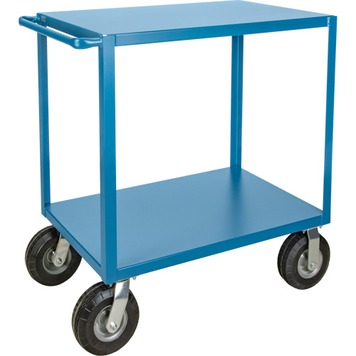 Outdoor Shelf Cart, 2 Tiers, 18" W x 39" H x 33" D, 1200 lbs. Capacity Groupe Belzile Dickner