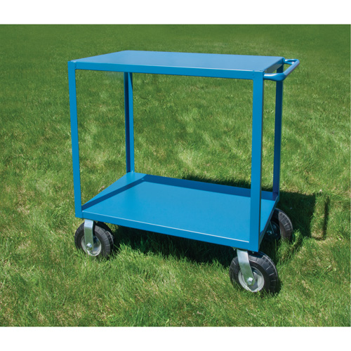 Outdoor Shelf Cart, 2 Tiers, 18" W x 39" H x 33" D, 1200 lbs. Capacity Groupe Belzile Dickner