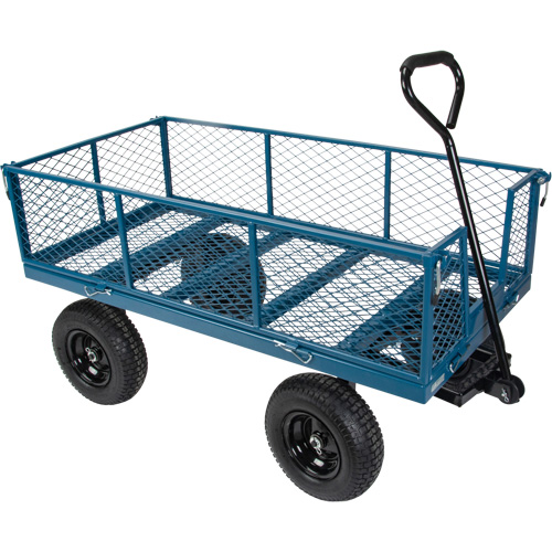 Wagon avec c&ocirc;t&eacute;s rabattables, 24" la x 48" la x Capacit&eacute; 800 lb Groupe Belzile Dickner
