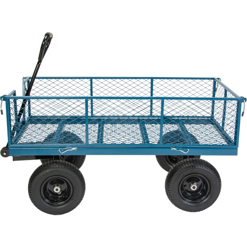 Wagon avec c&ocirc;t&eacute;s rabattables, 24" la x 48" la x Capacit&eacute; 800 lb Groupe Belzile Dickner