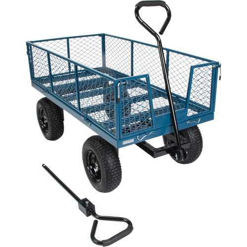 Wagon avec c&ocirc;t&eacute;s rabattables, 24" la x 48" la x Capacit&eacute; 800 lb Groupe Belzile Dickner