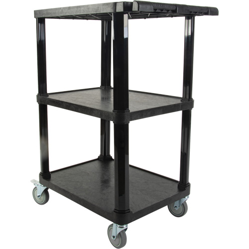 Chariot utilitaire avec tablette plate, 3 tiers, 18-1/8" x 37-3/8" x 27-3/4", Capacit&eacute; 330 lb Groupe Belzile Dickner
